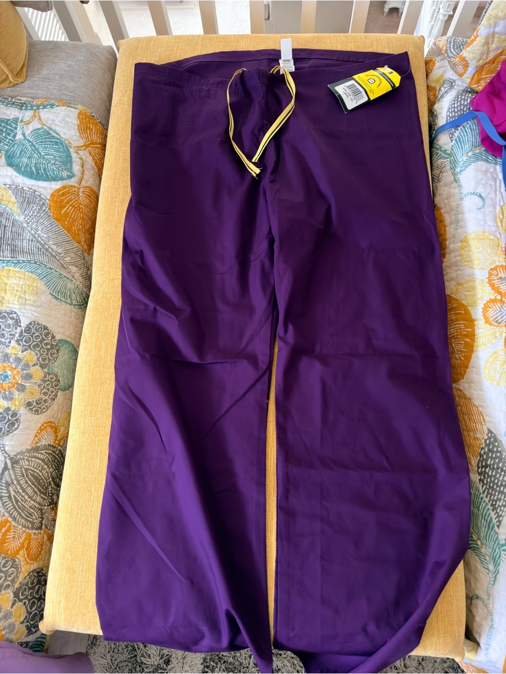 Women’s Grape WonderWink Scrub Bottom-Size M